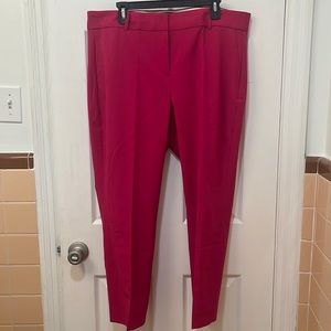 J. Crew Pink Suit Pants. Size 16.